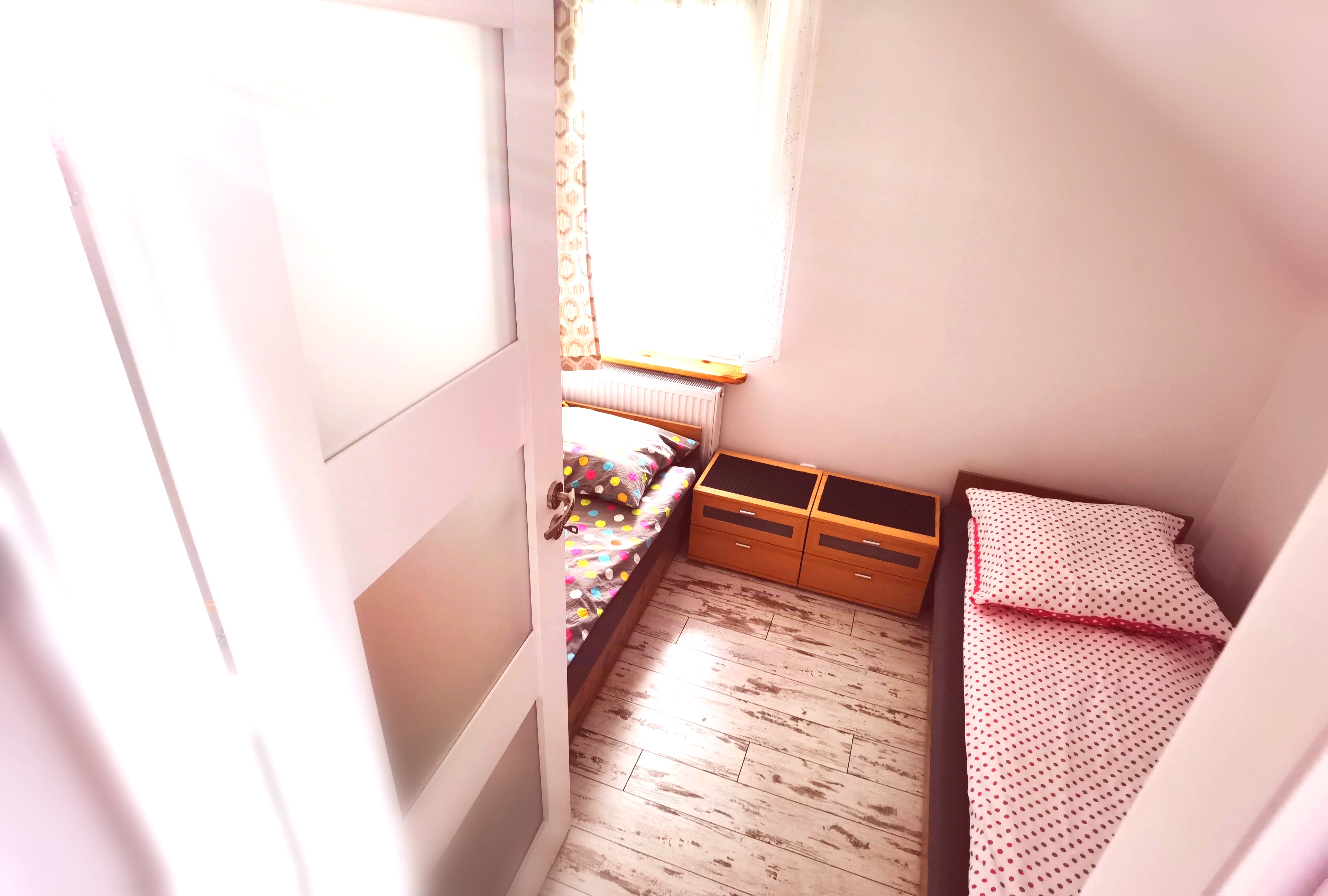 Sypialnia w apartamencie Leśne Chwile